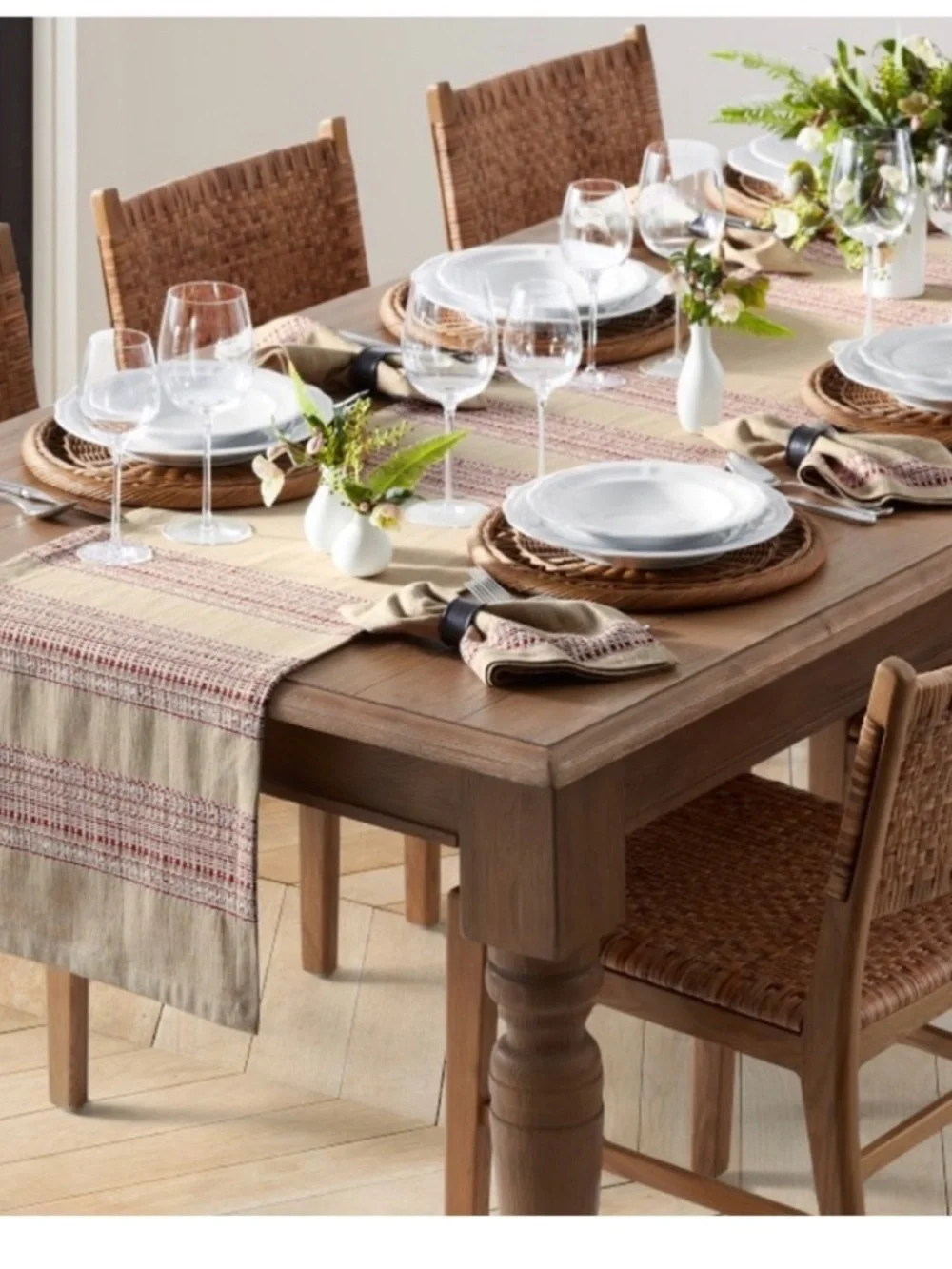 Williams & Sonoma France Stripe Table Runner
